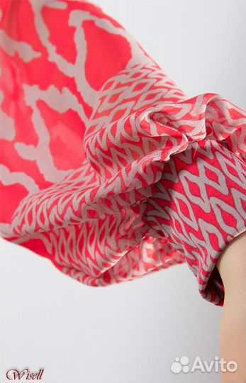 Платье трикотаж рукава шифон