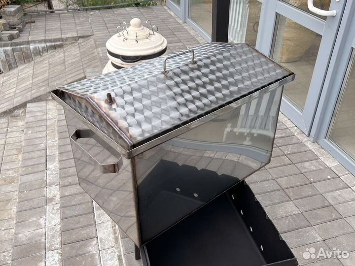 Коптильня горячего копчения из нержавейки