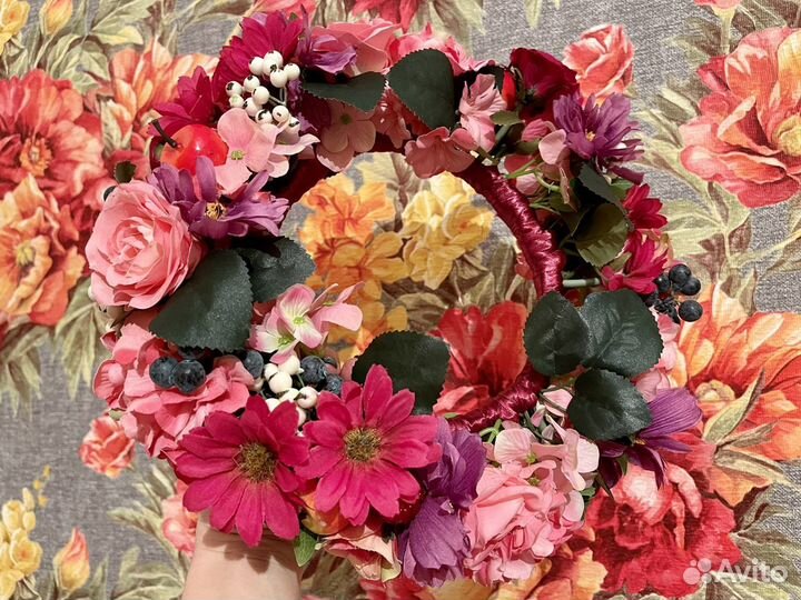 Венок из цветов на голову