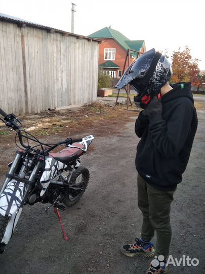 Кроссовый шлем с очками