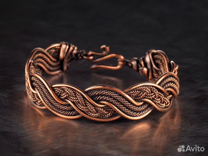 Женский браслет на руку Медный Ручная работа