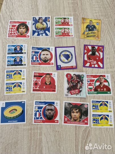 Наклейки topps euro 2024