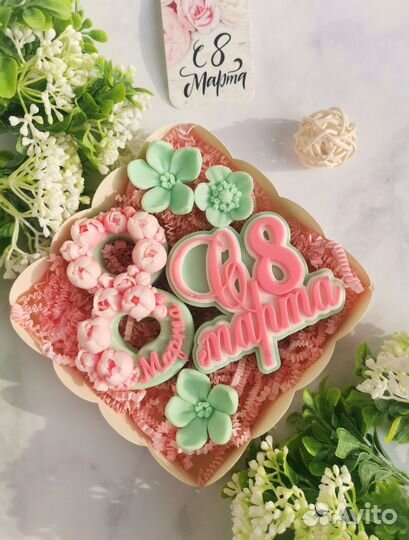 Сувениры из мыла на 8 марта