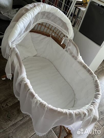 Люлька колыбель для новорожденных плетеная