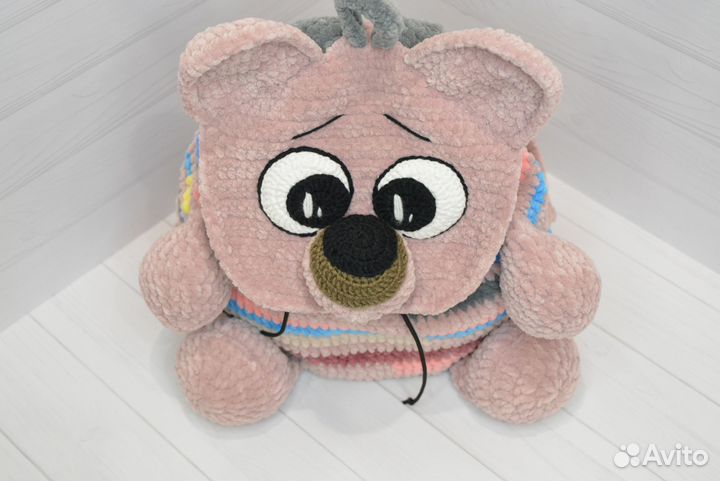 Плюшевый рюкзак-игрушка