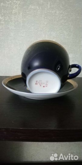 Чашка с блюдцем лфз форфор