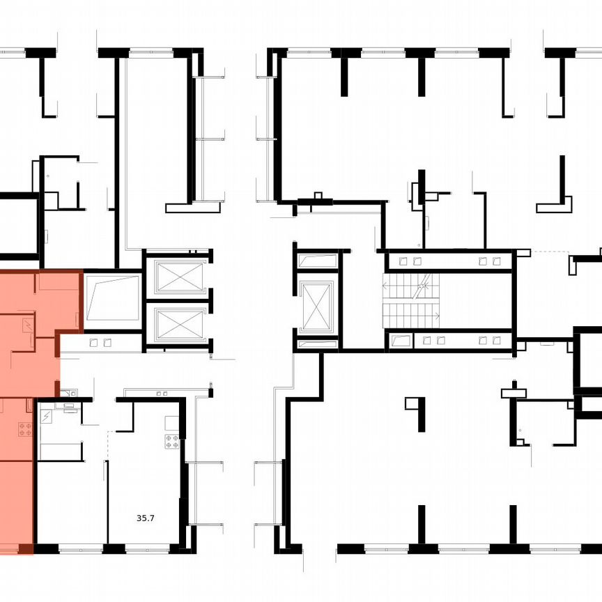 3-к. квартира, 73,4 м², 1/24 эт.