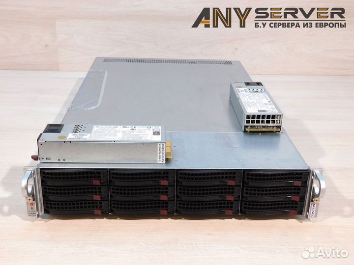 Сервер Supermicro 6028UX 2x E5-2667v4 128Gb 12LFF