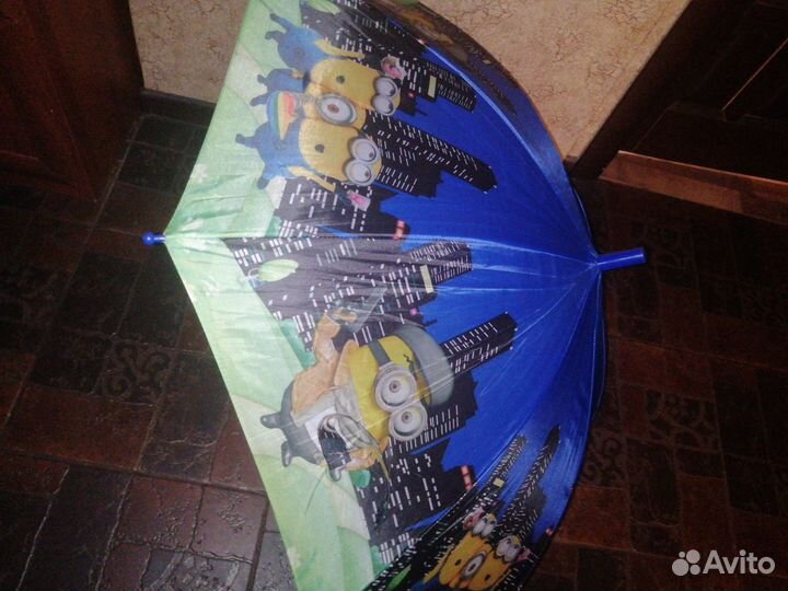 Зонт трость Миньоны