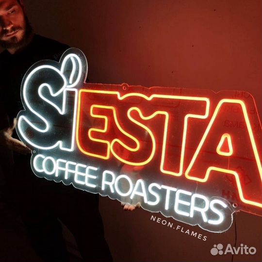 Вывеска с подсветкой высокопрочный материал