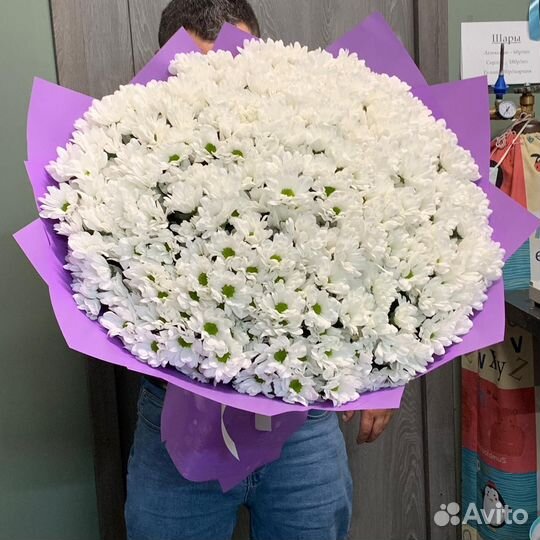 Кустовые Хризантемы в букете