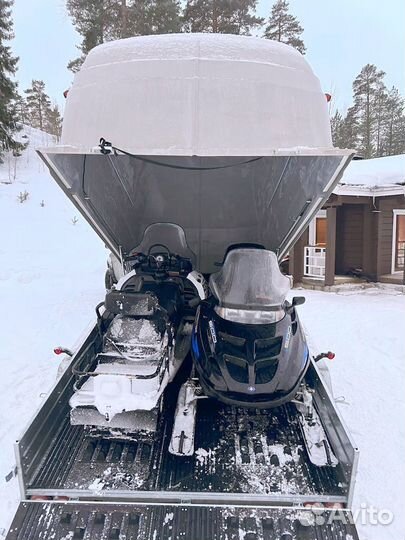 Прицеп легковой для двух снегоходов