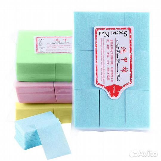 Салфетки Безворсовые цветные, жёсткие, 5*5 См