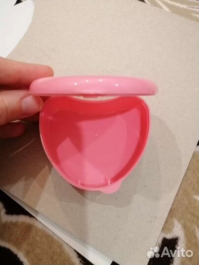 Футляр для хранения пластин розовый