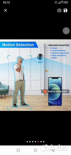 Видеоглазок с монитором wi-fi