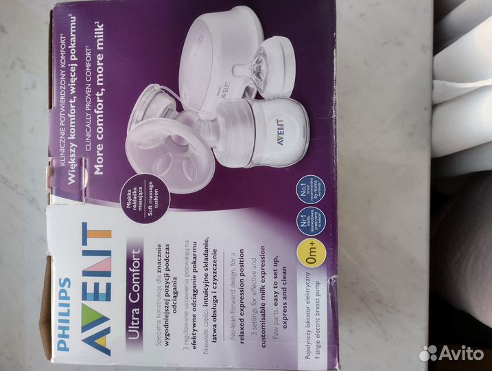 Молокоотсос avent электрический