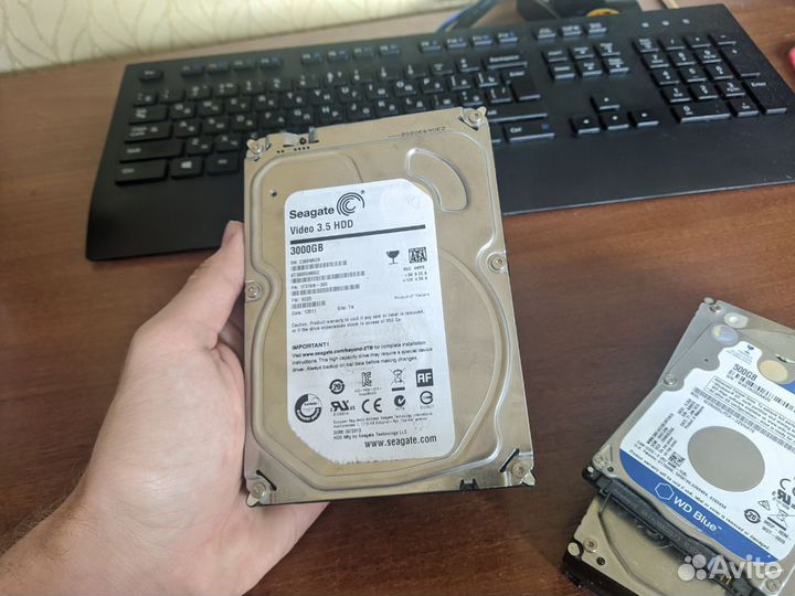 Жесткие диски 3 Тб, 1 Тб, 500 Гб
