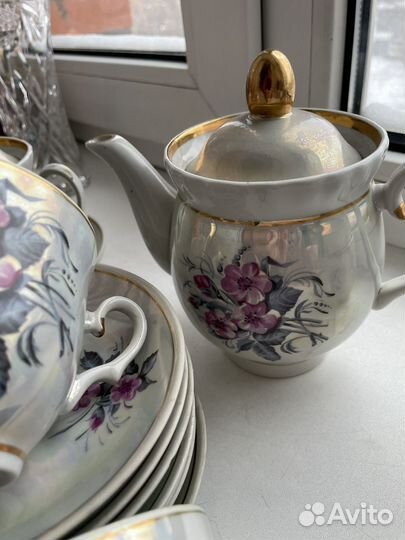 Чайный сервиз СССР, новый 15 предметов