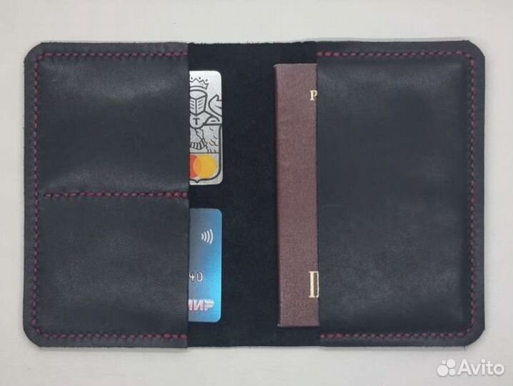 Обложка для паспорта. Кожа. Паспорт. Хаки