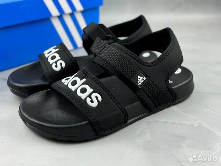 Мужские сандалии new Adidas с белым logo