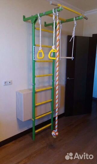 Спорткомплекс со шведской стенкой белый