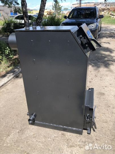 Твердотопливный котёл с увеличенной топкой