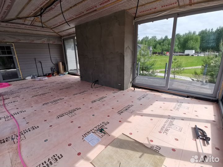 Монтаж электро-водяного теплого пола под ключ