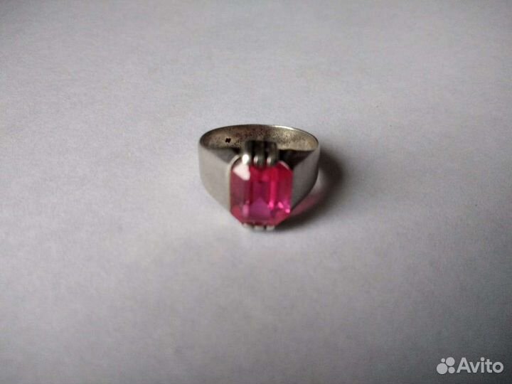 Серебряное кольцо женское 875 пробы