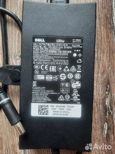 Блок питания для ноутбуков Dell