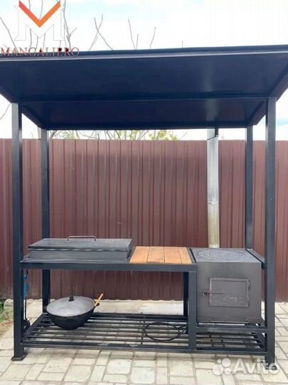 Мангал с крышей
