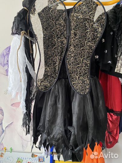 Карнавальный Костюм на хэллоуин Черный ангел