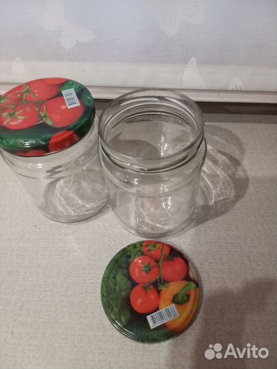 Банки стеклянные (ручной работы) 1литр