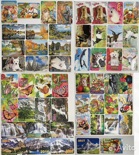 Календари: кошки, собаки, мыши, природа, цветы