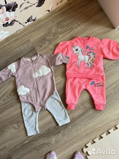 Детские вещи пакетом на девочку 68-74