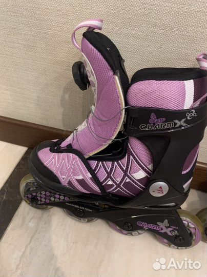 Роликовые коньки детские к2 charm x boa