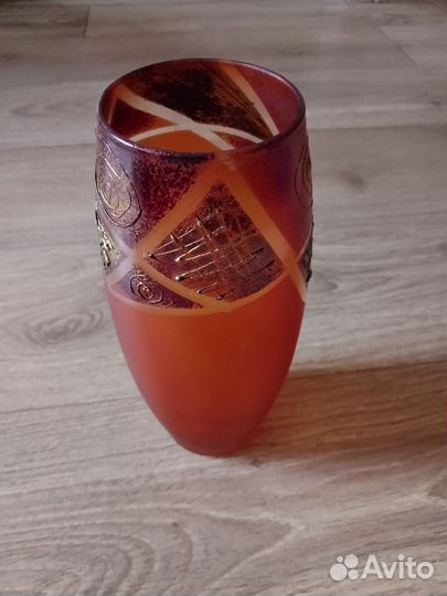 Графин ваза цветное стекло СССР