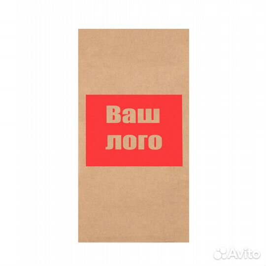 Крафт пакет ламинированный с окном с прямоугольным