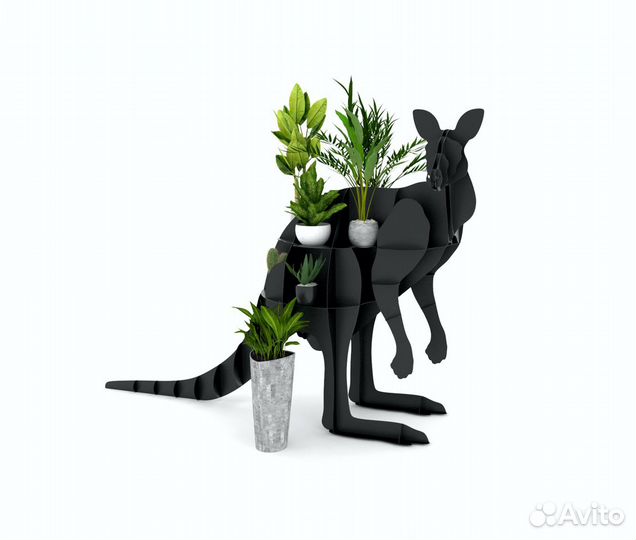 Кенгуру 3д подставка под цветы