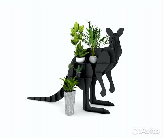 Кенгуру 3д подставка под цветы