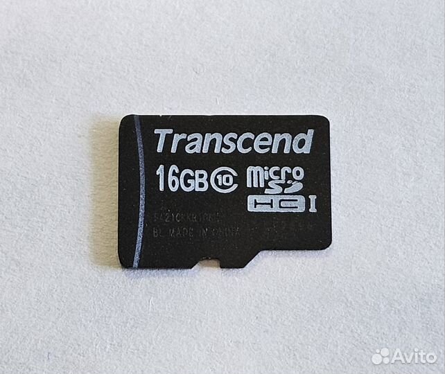 Карта памяти MicroSD 16 Гб