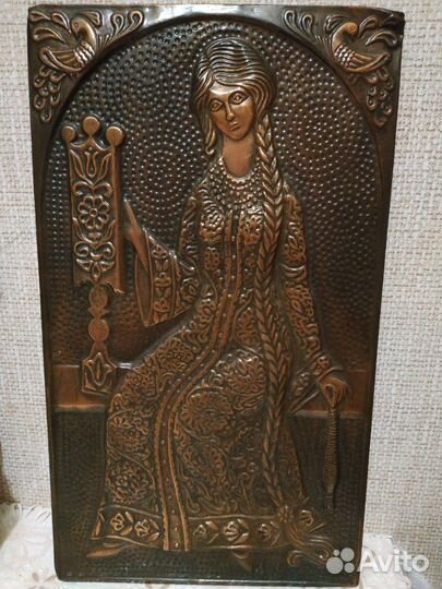 Пано - медное, чеканное 