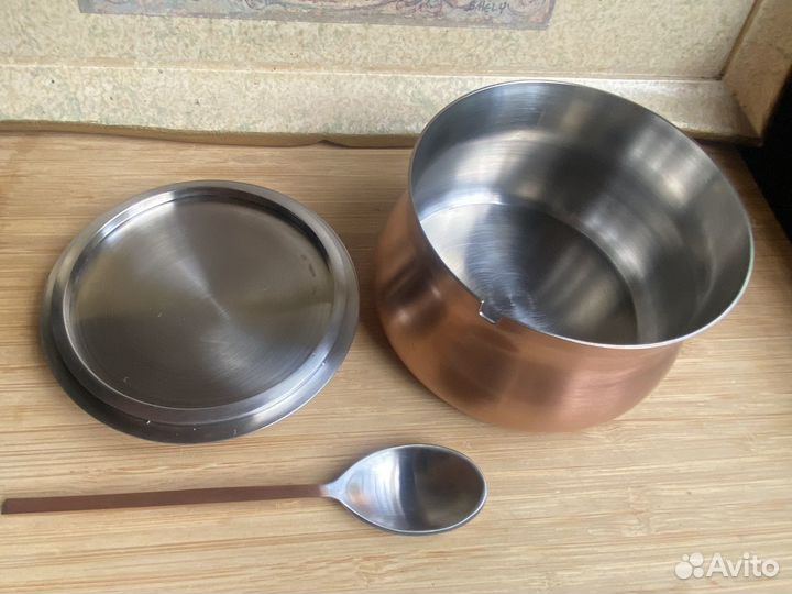 Сахарница металлическая