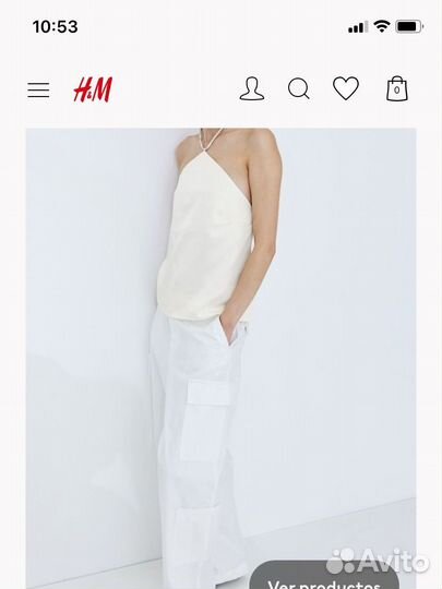 Новый топ с открвтой спиной HM