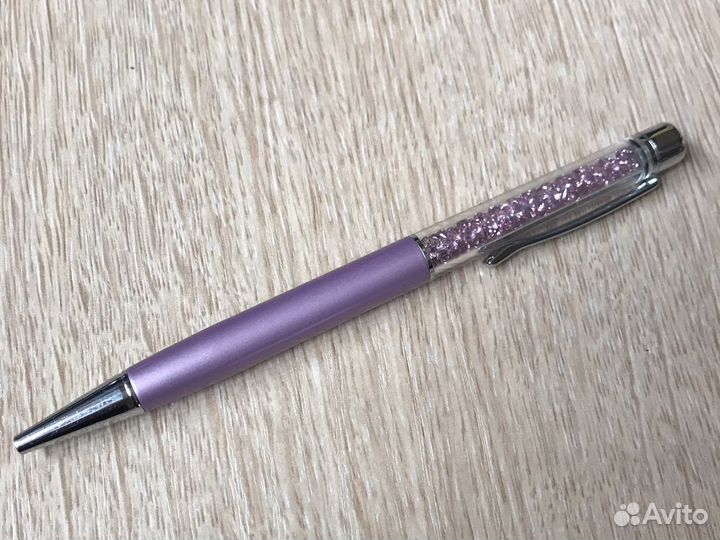 Swarovski ручка оригинал сиреневая + 4 стержня