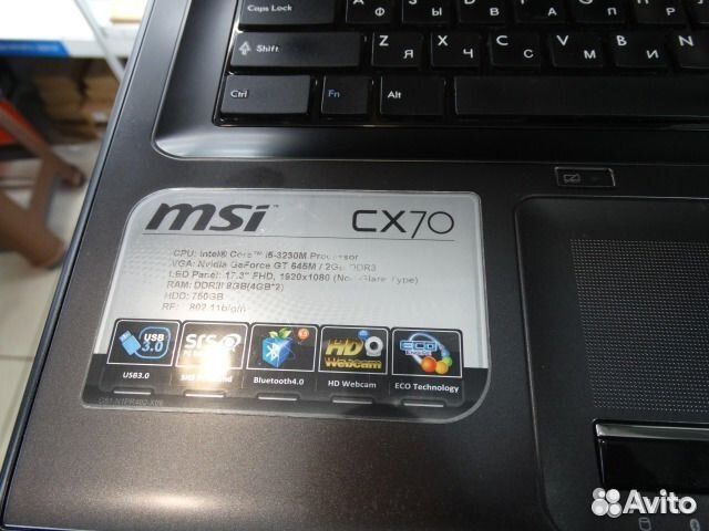 Ноутбук MSI CX70 COE I5 ful hd