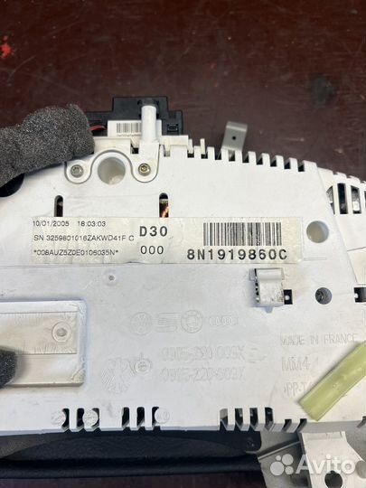 Audi TT 8N Приборка 1.8т AJQ