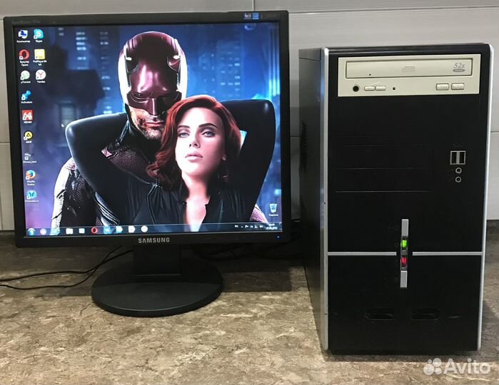 Samsung ЖК 19, Intel E5300, DDR3 4GB, HDD 500GB