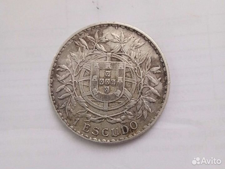 Монета Португалия серебро