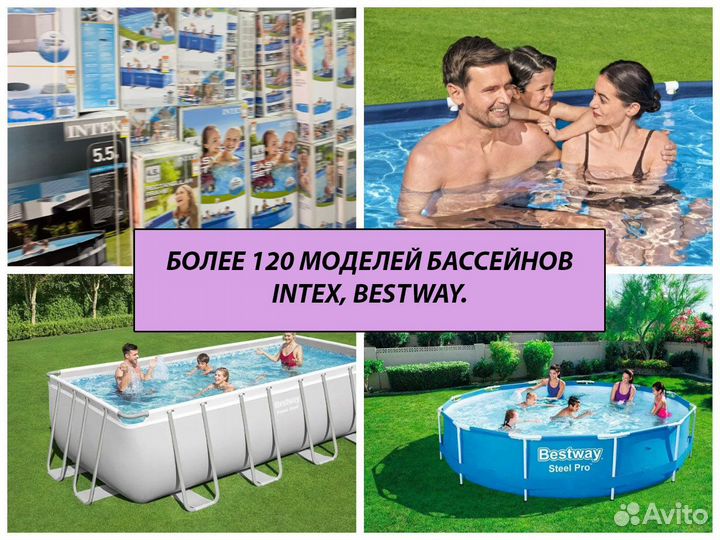 Бассейн каркасный Интекс 450х220х84см