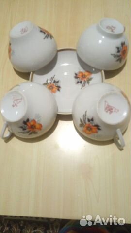Чайные чашки СССР дулево
